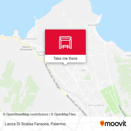 Lanza Di Scalea Faraone map