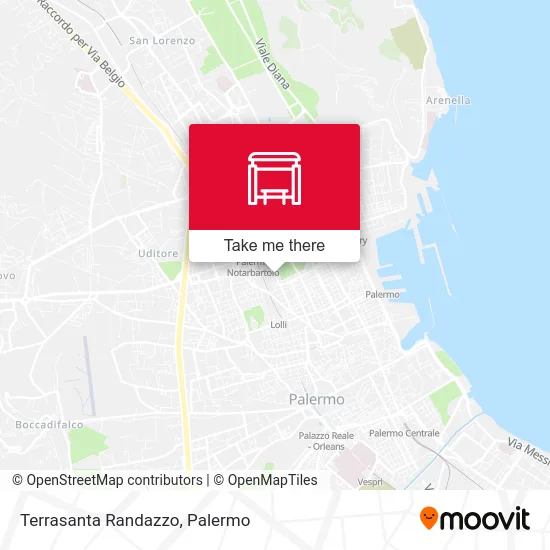 Terrasanta Randazzo map