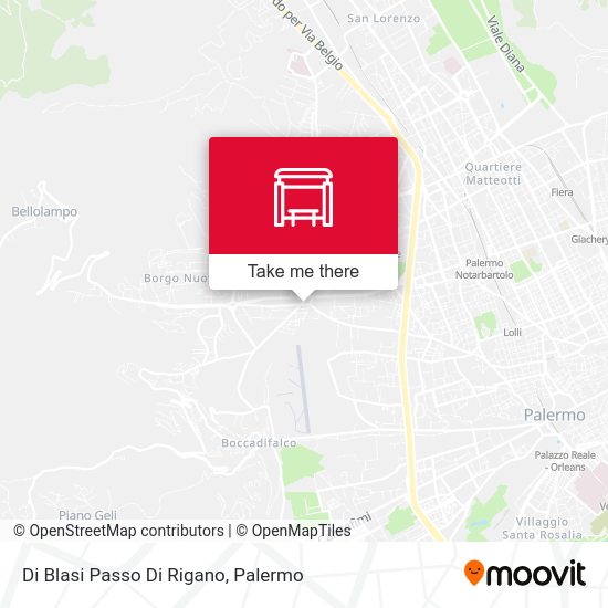 Di Blasi Passo Di Rigano map