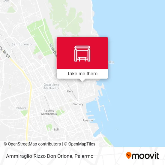 Ammiraglio Rizzo Don Orione map