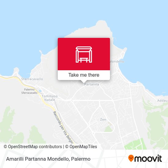Amarilli Partanna Mondello map