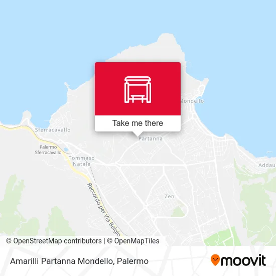 Amarilli Partanna Mondello map