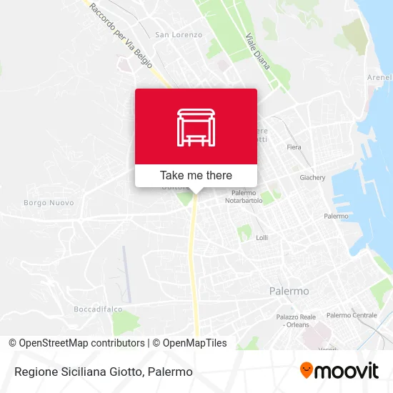 Sicilian Region Giotto map