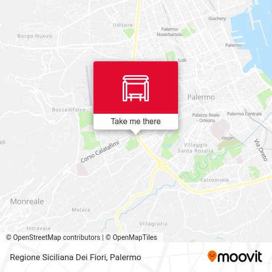 Regione Siciliana Dei Fiori map