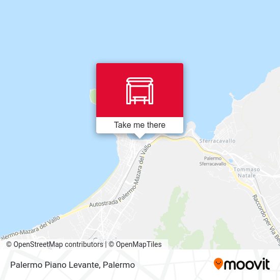 Palermo Piano Levante map