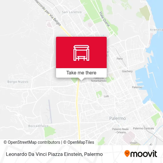Leonardo Da Vinci Piazza Einstein map