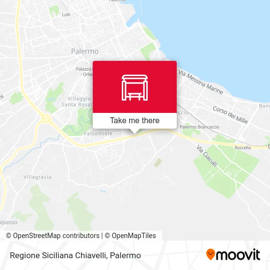 Regione Siciliana Chiavelli map