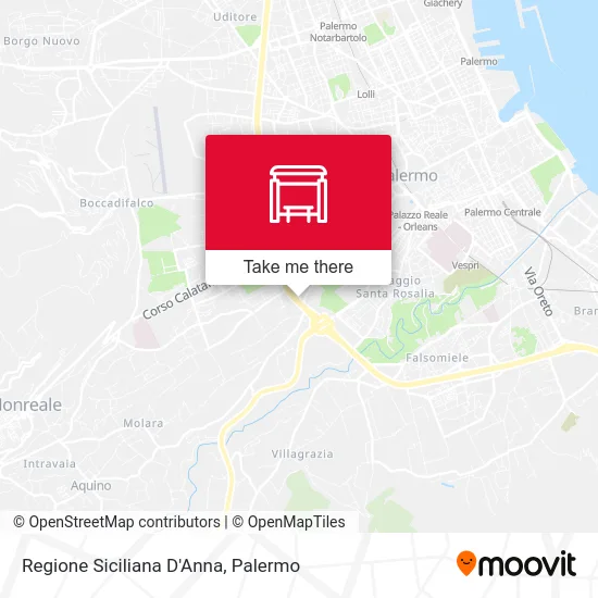 Regione Siciliana D'Anna map