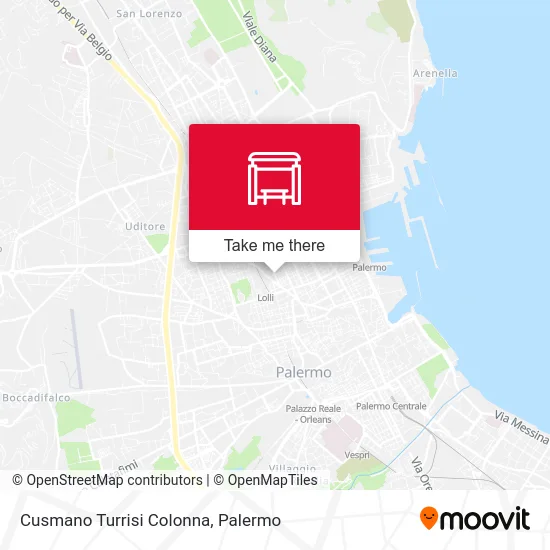 Cusmano Turrisi Colonna map