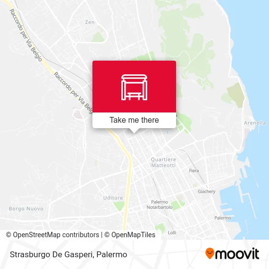 Strasburgo De Gasperi map