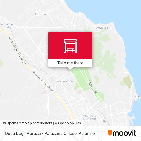 Duca Degli Abruzzi - Palazzina Cinese map