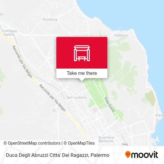 Duca Degli Abruzzi Citta' Dei Ragazzi map