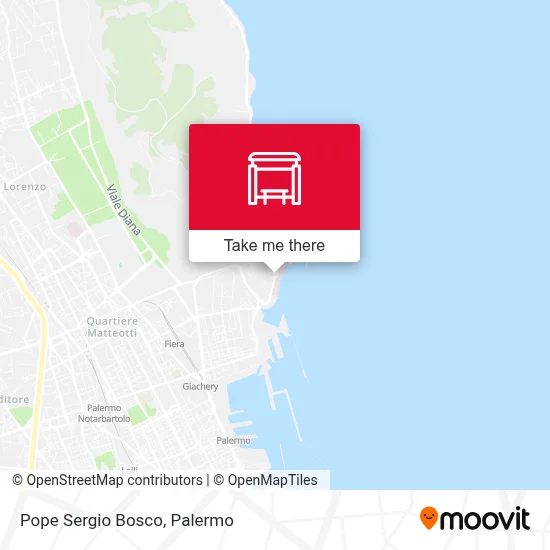 Pope Sergio Bosco map