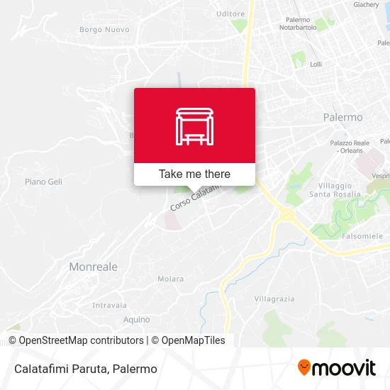 Calatafimi Paruta map