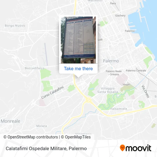 Calatafimi Ospedale Militare map