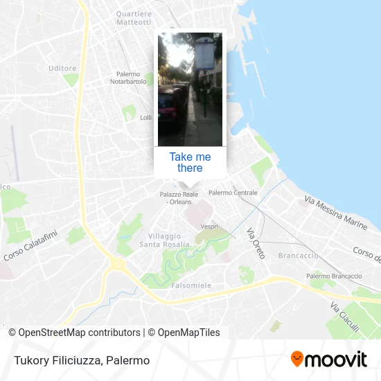 Tukory Filiciuzza map