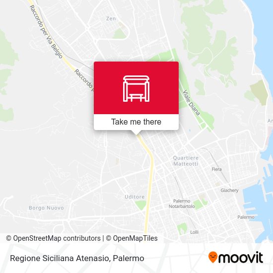 Regione Siciliana Atenasio map