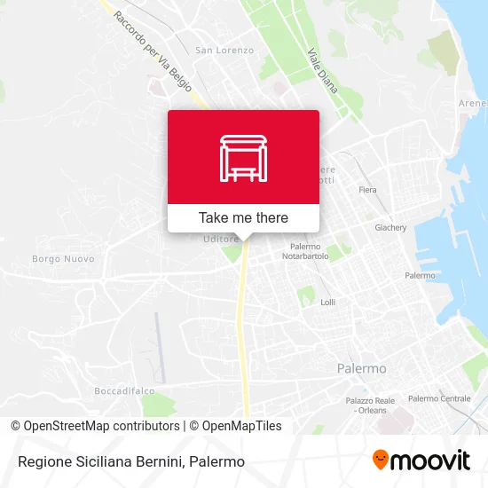 Regione Siciliana Bernini map