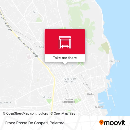 Red Cross De Gasperi map