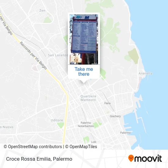Croce Rossa Emilia map