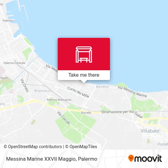 Messina Marine XXVII Maggio map