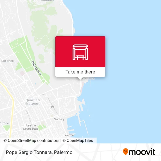 Pope Sergio Tonnara map