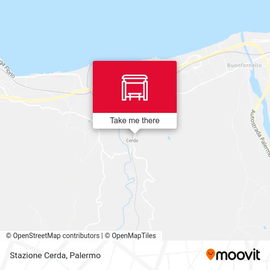 Stazione Cerda map