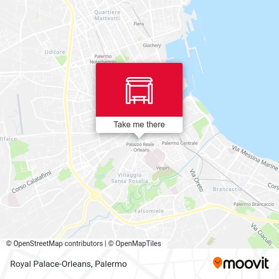 Royal Palace-Orleans map