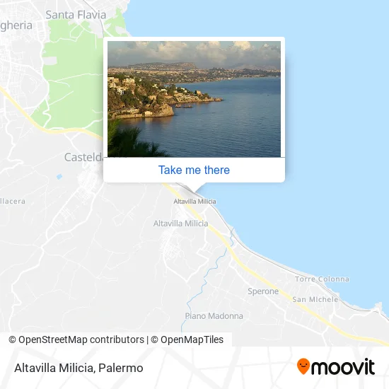 Altavilla Milicia map
