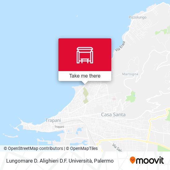 Lungomare D. Alighieri D.F. Università map