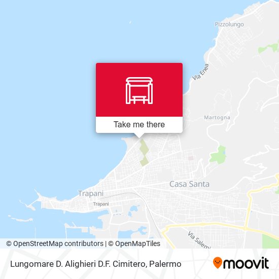 Lungomare D. Alighieri D.F.  Cimitero map