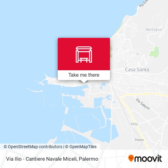 Via Ilio - Cantiere Navale Miceli map