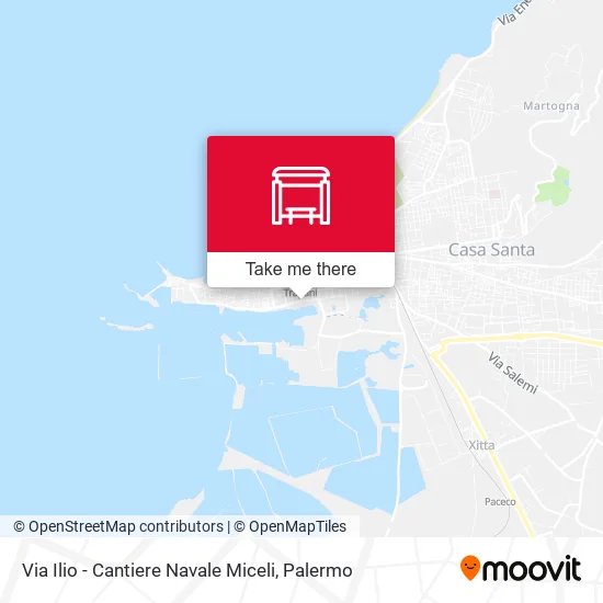Via Ilio - Cantiere Navale Miceli map