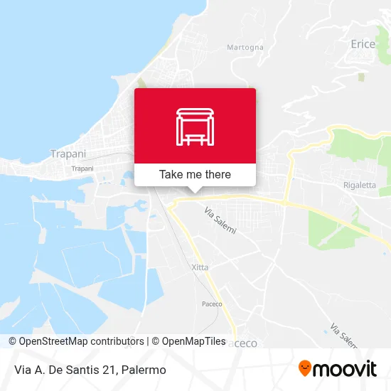 Via A. De Santis 21 map