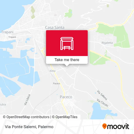 Via Ponte Salemi map