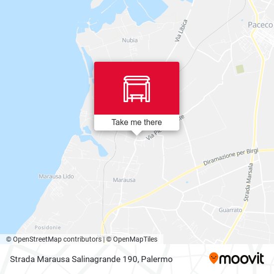 Strada Marausa Salinagrande 190 map