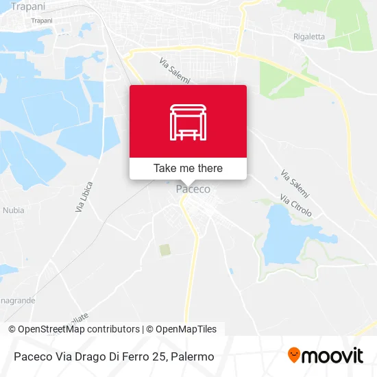 Paceco Via Drago Di Ferro 25 map