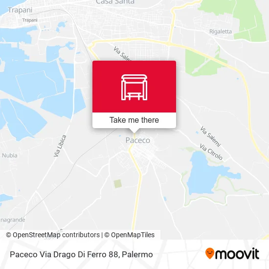 Paceco Via Drago Di Ferro 88 map