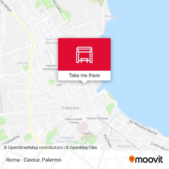 Roma - Cavour map