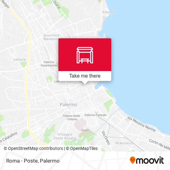 Roma - Poste map