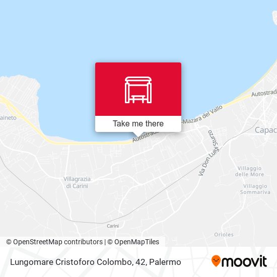 Lungomare Cristoforo Colombo, 42 map