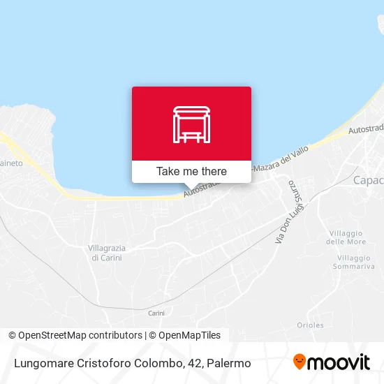Lungomare Cristoforo Colombo, 42 map