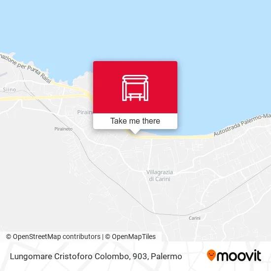 Lungomare Cristoforo Colombo, 903 map