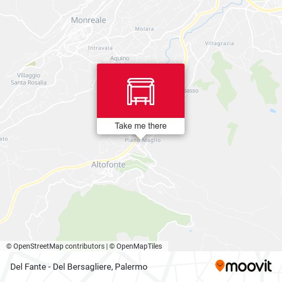 Del Fante - Del Bersagliere map