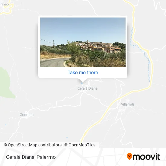 Cefalà Diana map