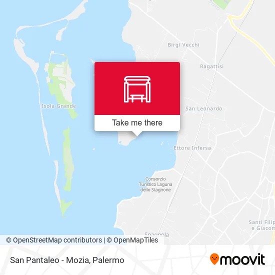 San Pantaleo - Mozia map