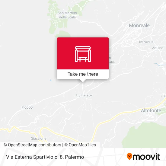 Via Esterna Spartiviolo, 8 map