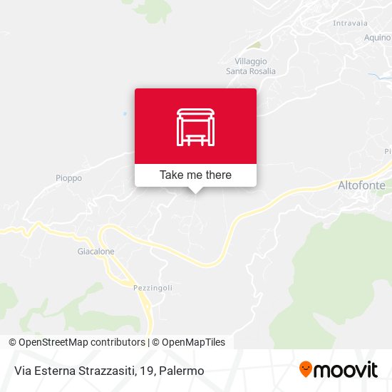 Via Esterna Strazzasiti, 19 map