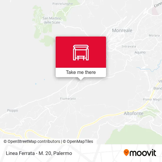 Linea Ferrata - M. 20 map