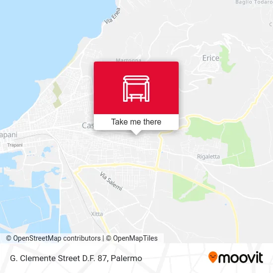 G. Clemente Street D.F. 87 map